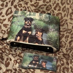 Vintage sana dog purse with wallet brand new